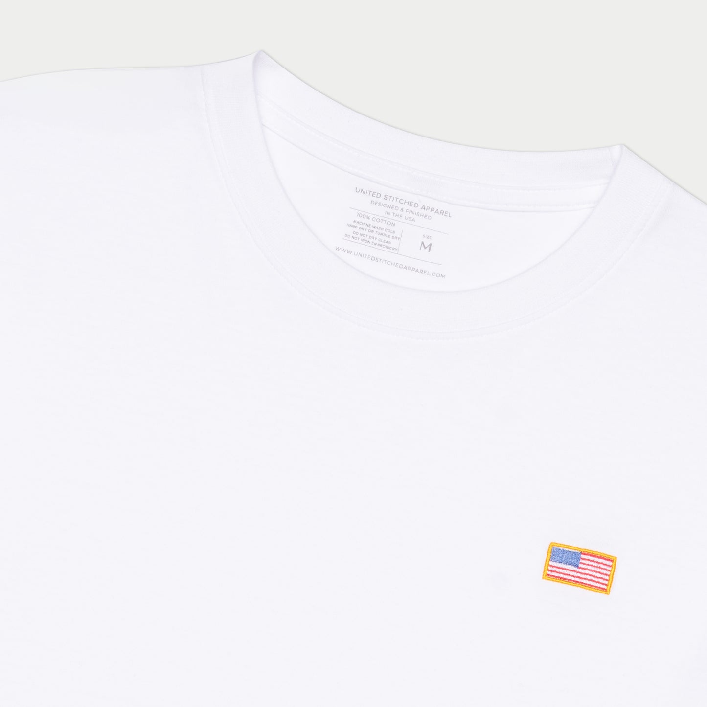 The Stitched American 100% Cotton Heavyweight White T-Shirt